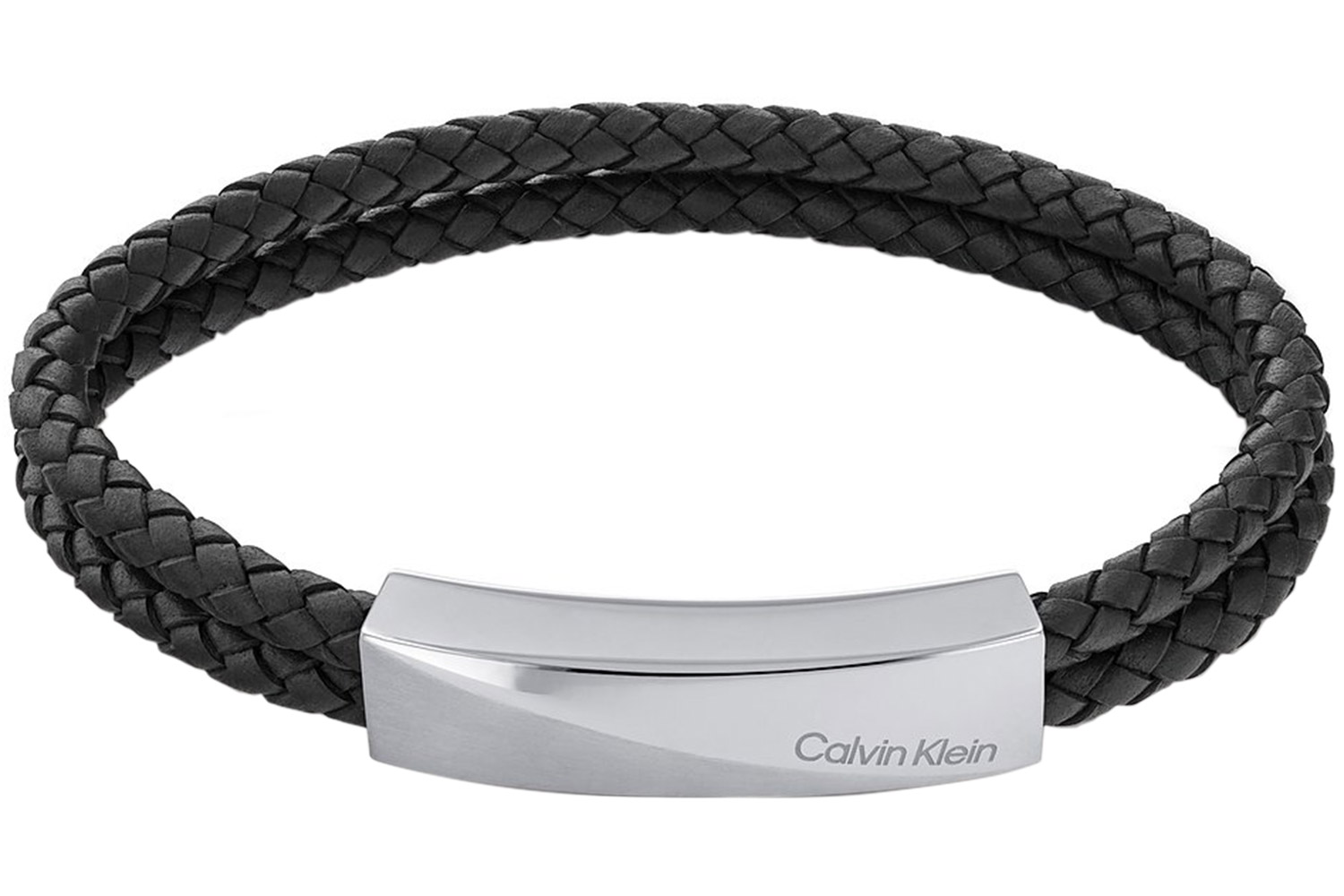 Calvin Klein 35000097 Herrenarmband Leder Schwarz Edelstahl