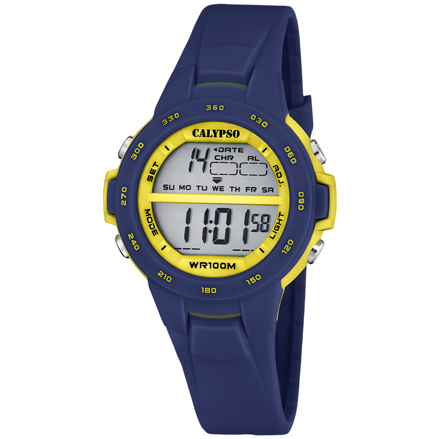 Calypso K5850/5 Digitaluhr für Kinder und Jugendliche Blau/Gelb 10 bar