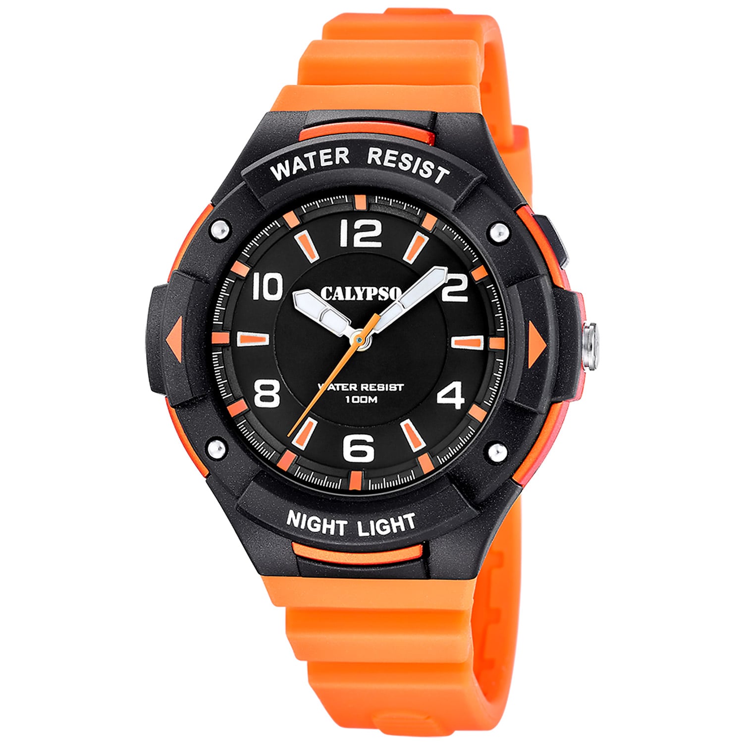 Calypso Calypso K5883/2 Herrenuhr Quarz Orange/Schwarz 10 bar