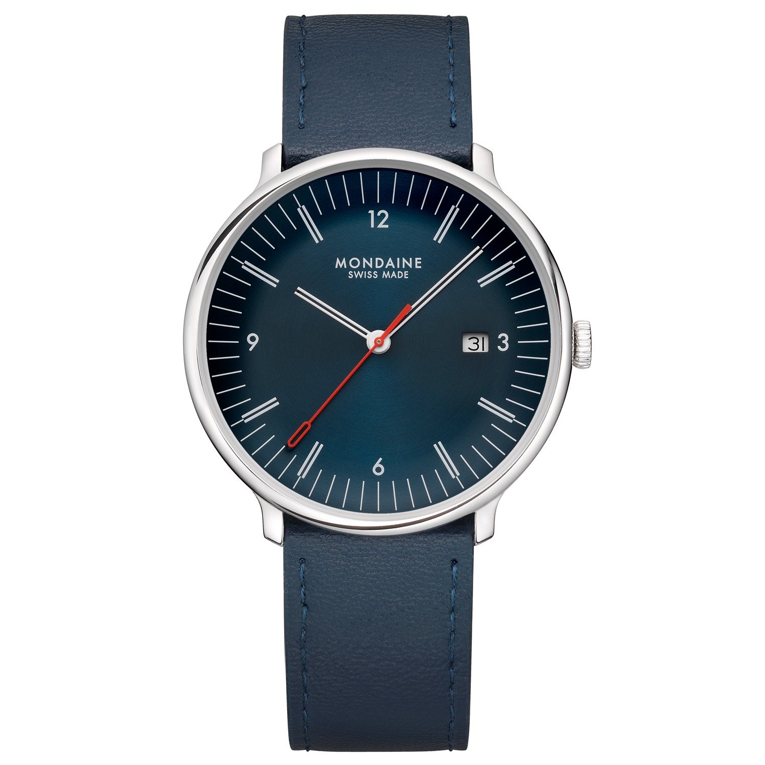 Mondaine MLE.41240.LQV.SET Herrenuhr Doppio Blau Set mit 2 Bändern