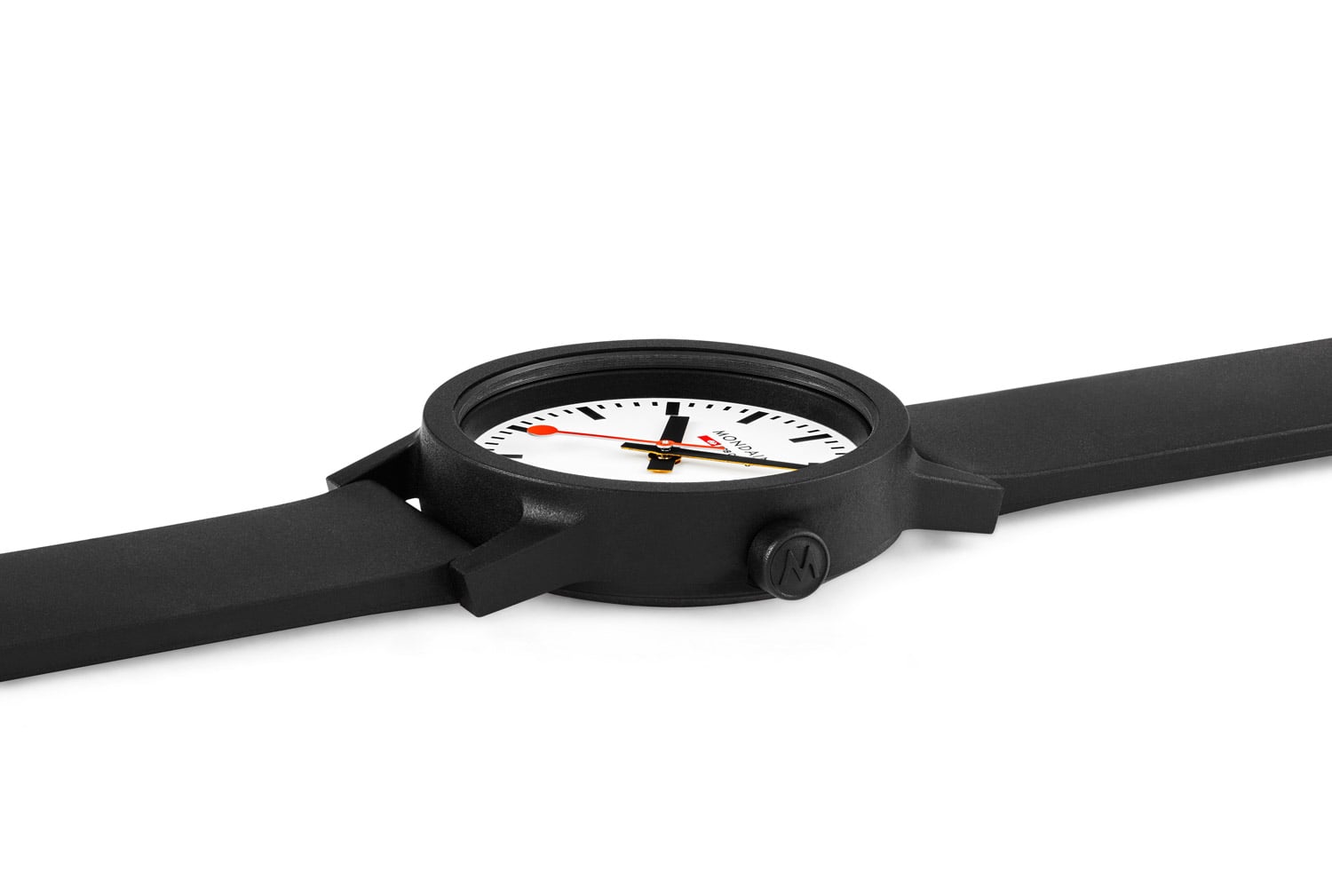 Mondaine Damen-Armbanduhr Essence Weiß/Schwarz MS1.32110.RB 