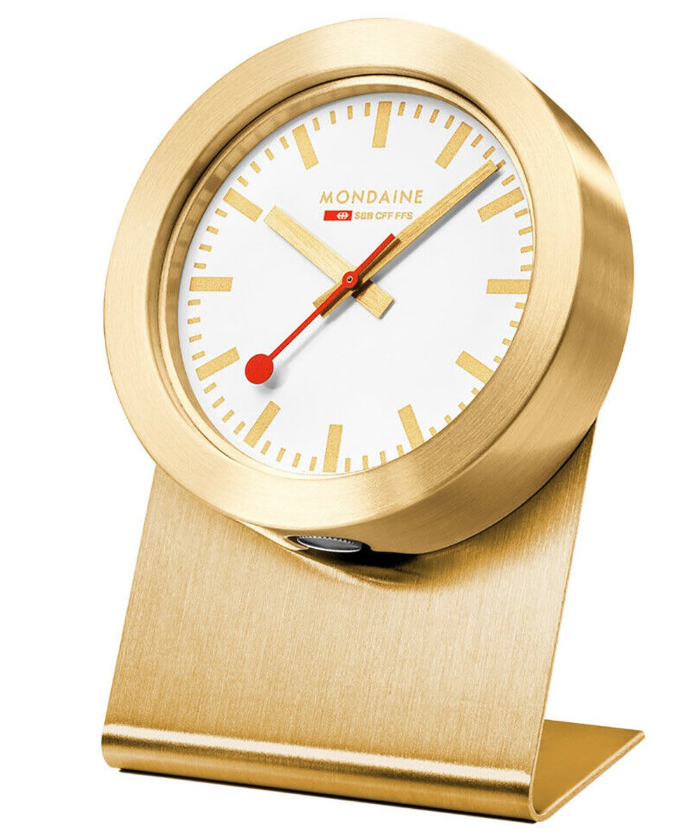 Diameter 25cm MONDAINE A990.CLOCK.16SBB Wall Clock Swiss Railway  Silver/White 