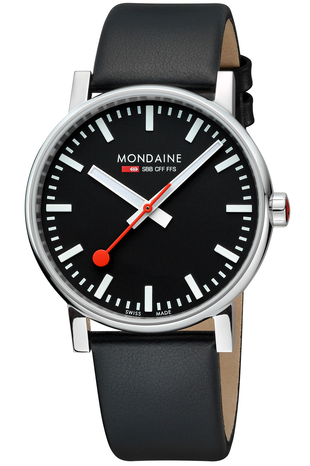 Mondaine Herrenuhr evo2 Schwarz 43 mm MSE.43120.LB • uhrcenter