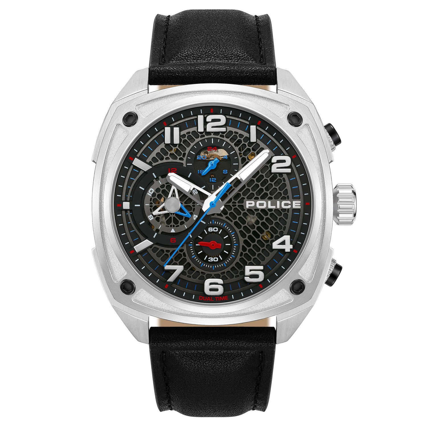 Police PEWGF00814X1 Herrenuhr Quarz Portland mit 2 Bändern