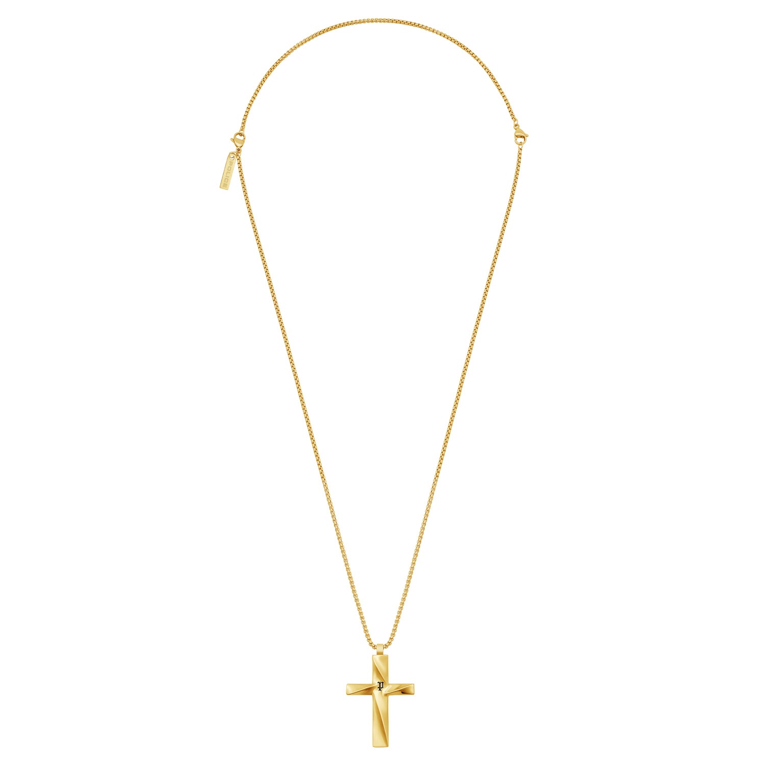 Police PEAGN0081705 Herren-Kette Contorto Goldfarben