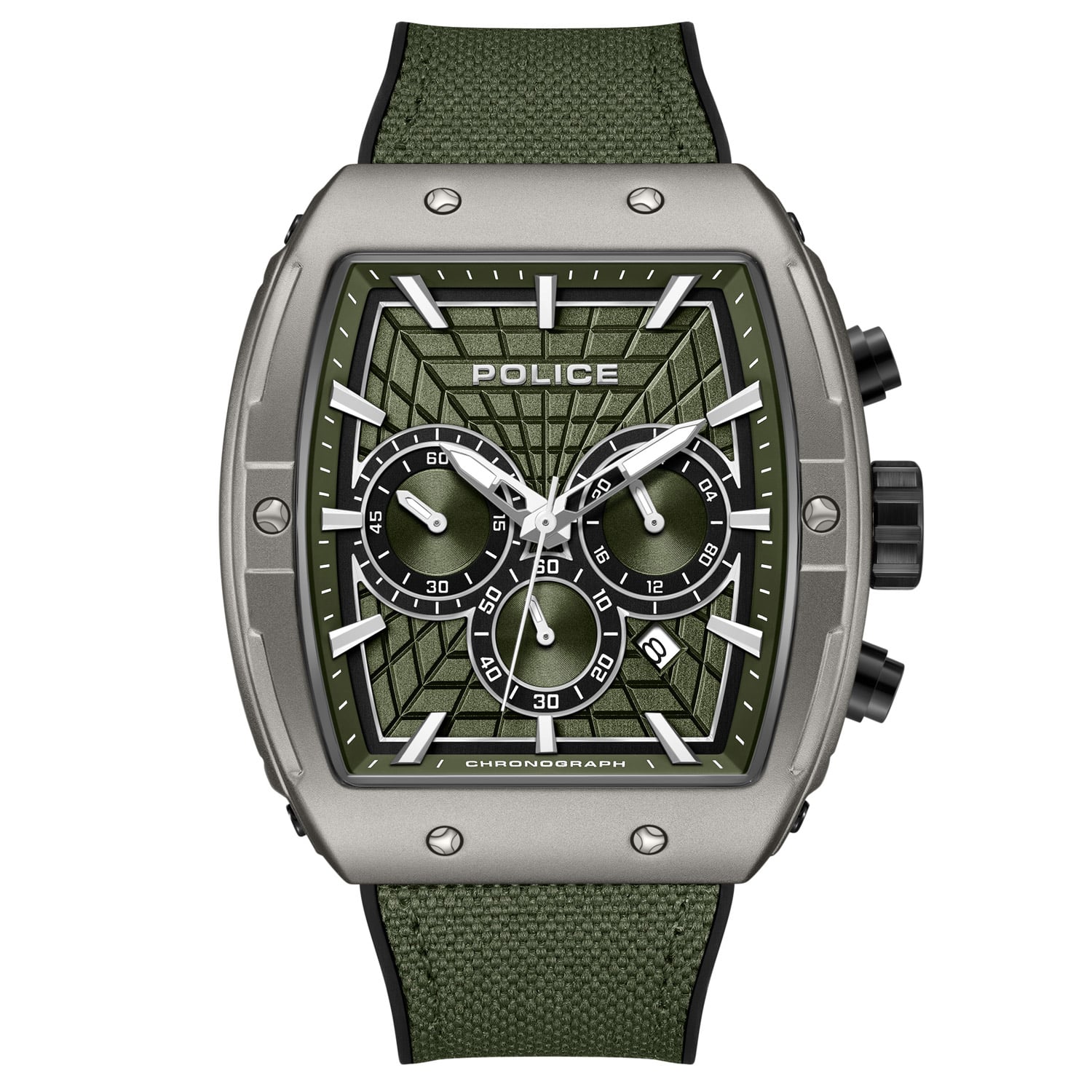 Police Police PEWGQ0093401 Herrenuhr Quarz Chronograph Coswig Grün