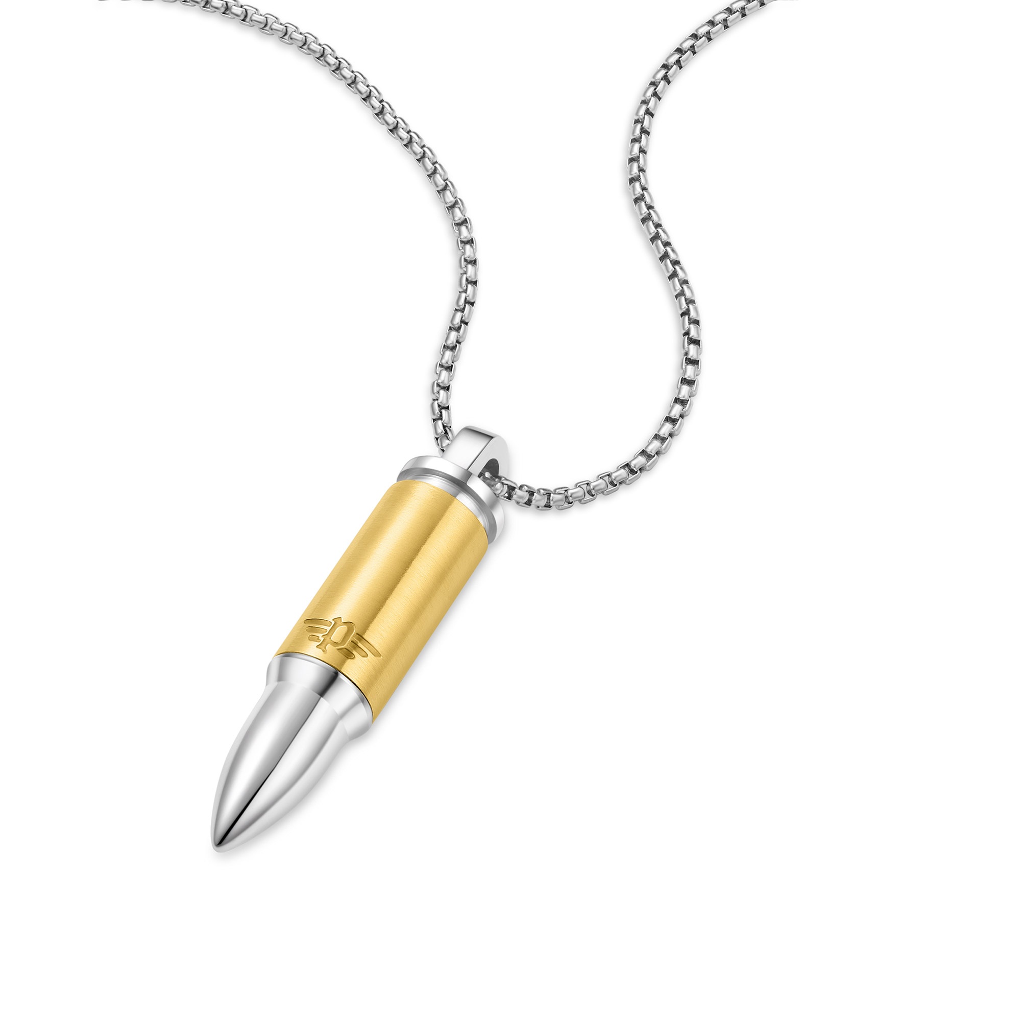 Bicolor Edelstahl Bullet • Herren-Halskette uhrcenter PEAGN0034103 Police