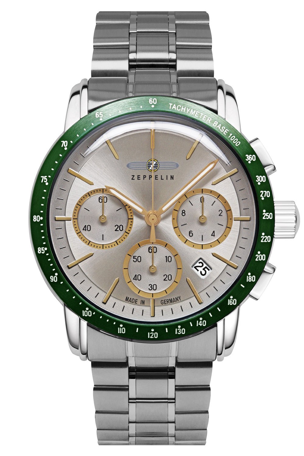 Zeppelin 8878MB-5 Herrenuhr New York Chronograph Stahl/Bicolor