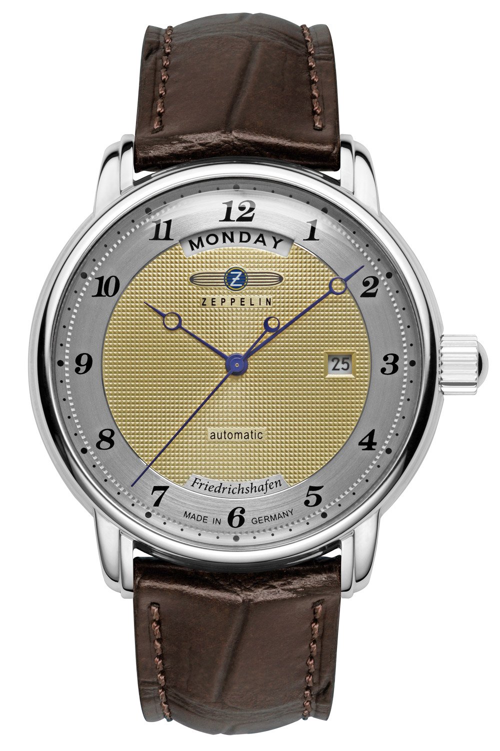 Zeppelin 8562-5 Herrenarmbanduhr Automatik Friedrichshafen Braun