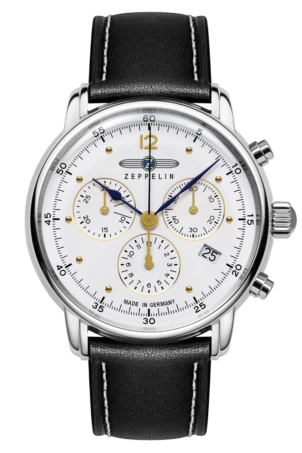 Zeppelin 9586-1 Herren-Armbanduhr Barcelona Chronograph mit Lederband