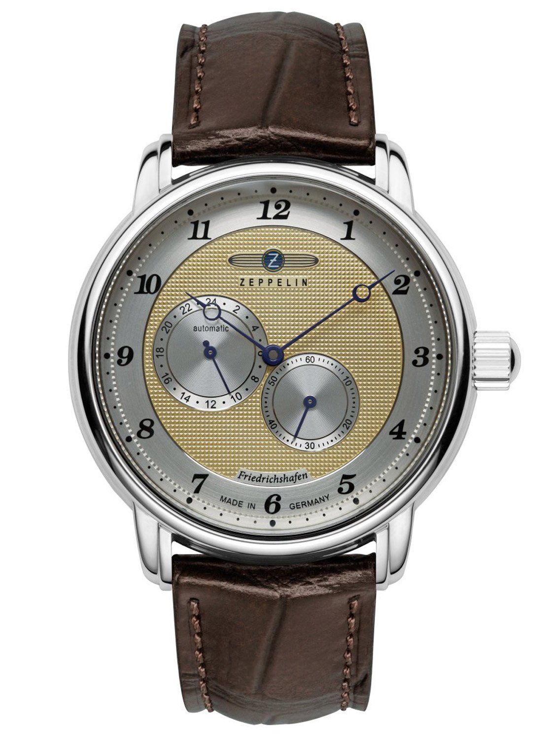 Zeppelin 8568-5 Herrenuhr Automatik Friedrichshafen Braun/Goldfarben