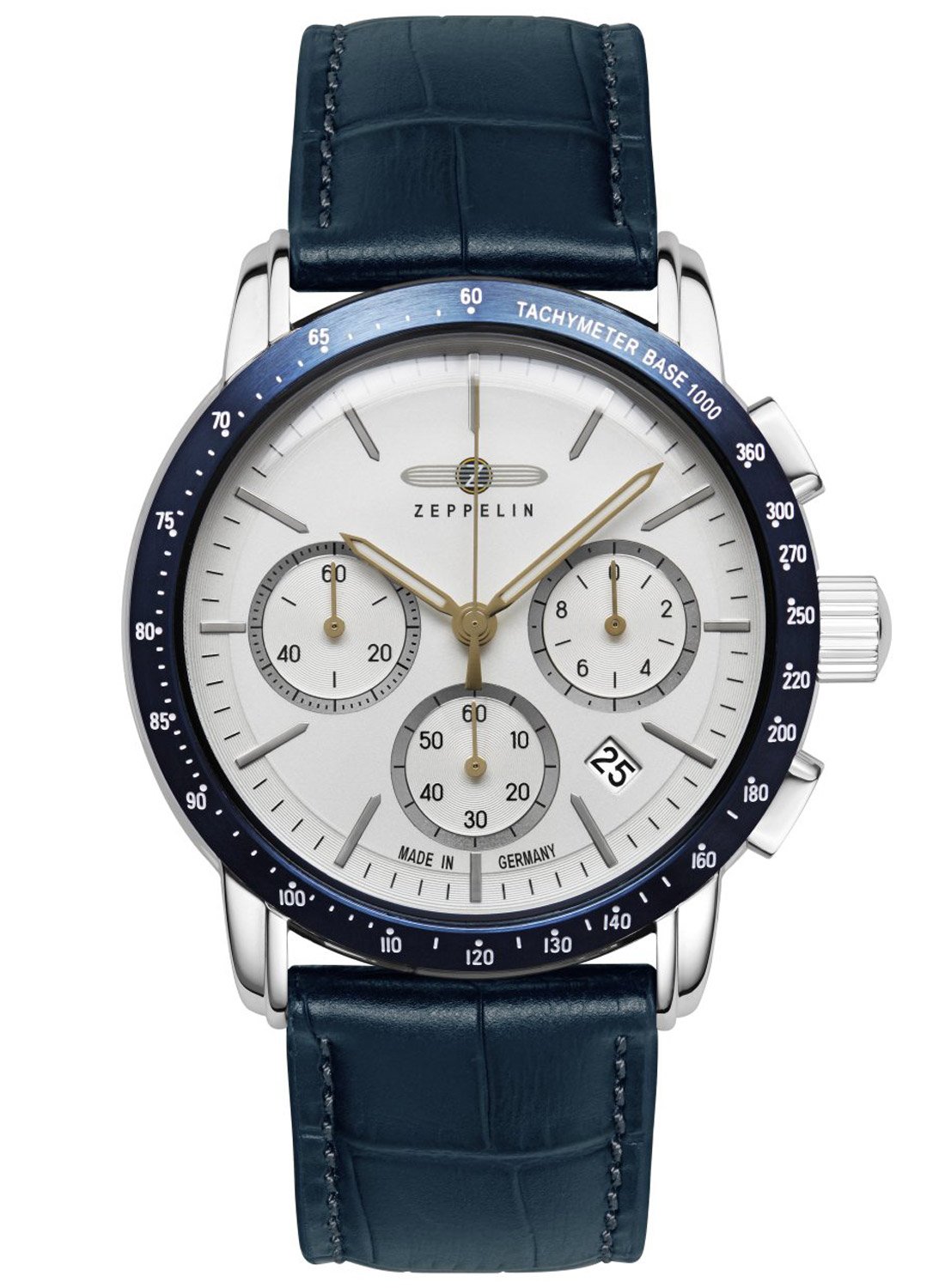 Zeppelin 8878-1 Herren-Armbanduhr Chronograph New York Blau