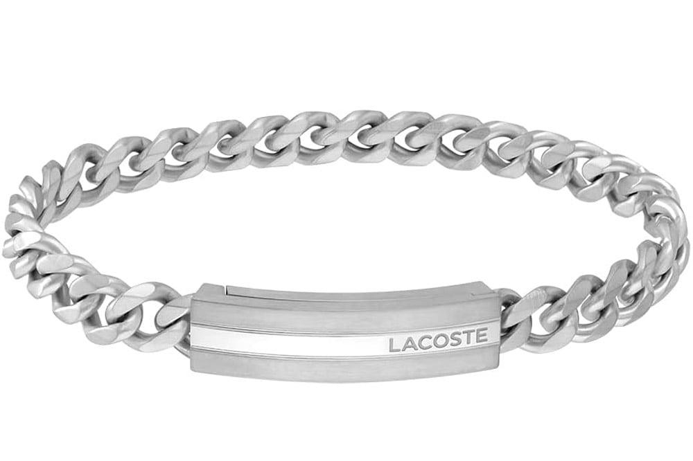 Lacoste 2040091 Herren-Armband Adventurer Silberfarben