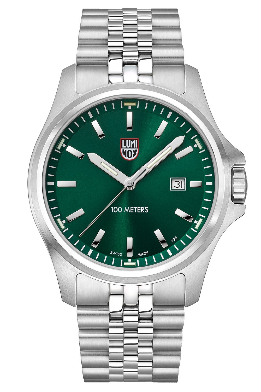 Luminox XL.2537 Herrenuhr Dress Field Quarz Stahl/Grün Luminox XL.2537 Herrenuhr Dress Field Quarz Stahl/Grün