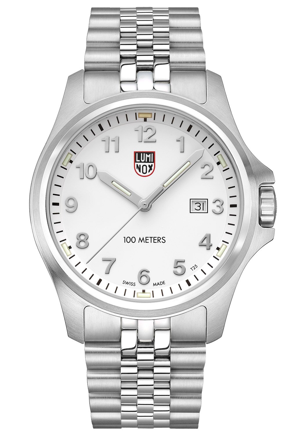 Luminox XL.2527 Herrenuhr Dress Field Quarz Stahl/Weiß