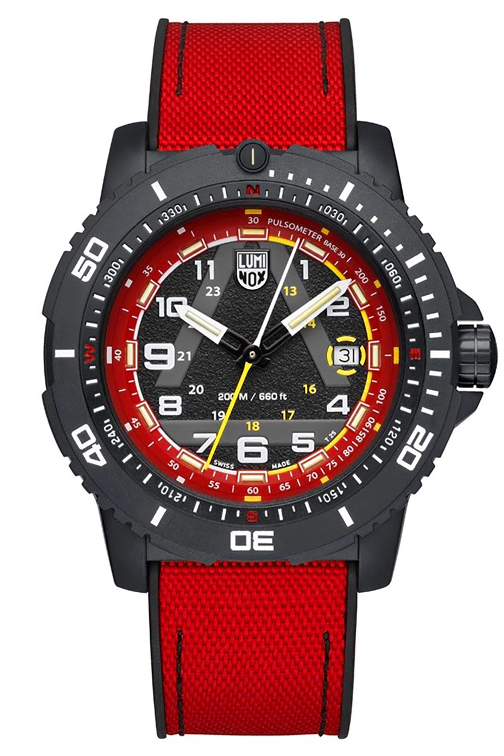 Luminox XL.1095 Herren-Armbanduhr Ice-SAR Rot/Schwarz LE