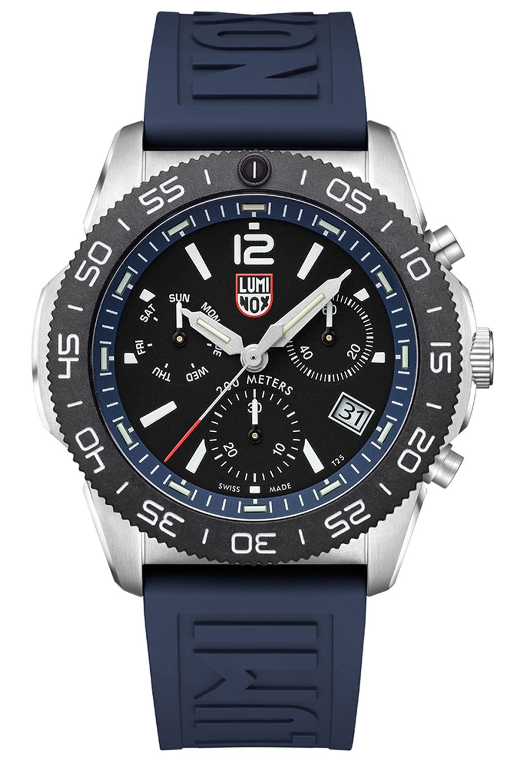 Luminox XS.3143.SET Taucheruhr Chrono Pacific Diver Blau/Schwarz mit 2 Bändern