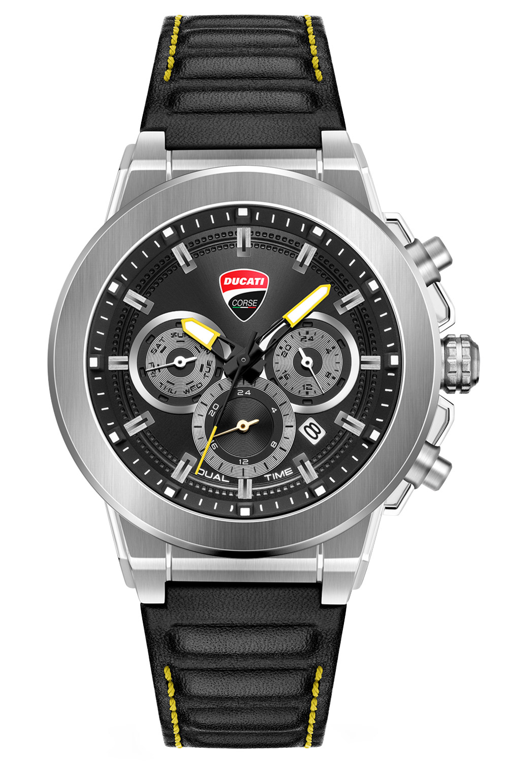 Ducati DTWGF2019204 Herrenuhr Multifunktion Schwarz/Gelb