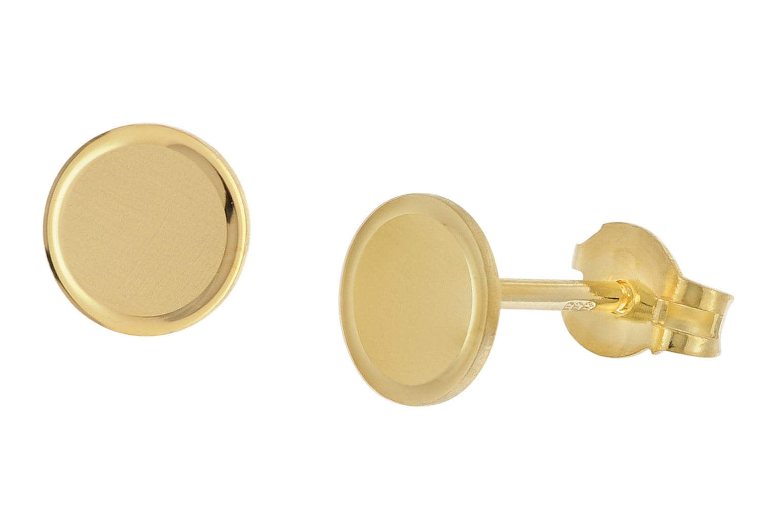 trendor 28459 Damen-Ohrringe 333 / 8K Gold Ohrstecker Ø 6 mm