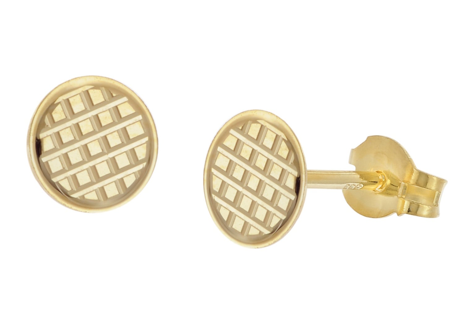 trendor 28461 Damen-Ohrringe 333 / 8K Gold Ohrstecker Ø 6 mm