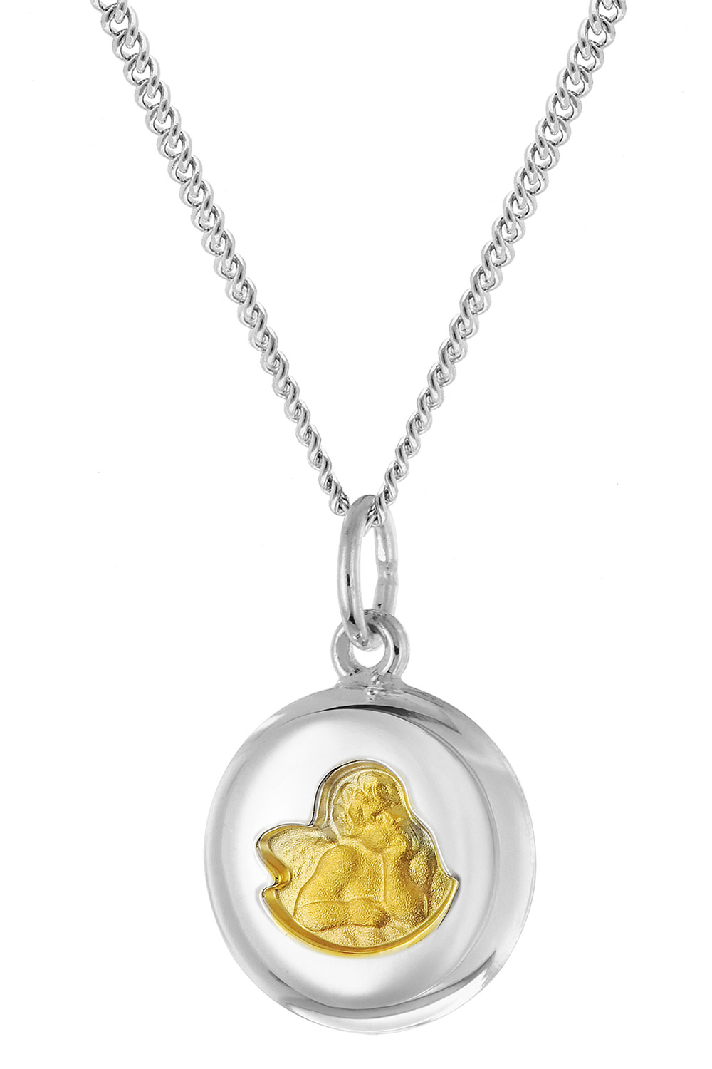 trendor 28602 Kinder-Kette mit Engel-Anhänger 925 Silber