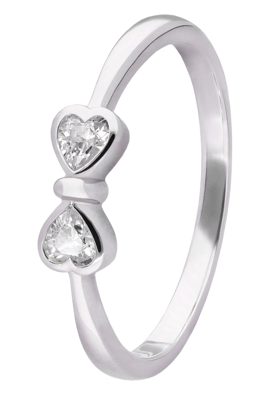 trendor 28526 Damenring 925 Silber Rhodiniert Zirkoniaring