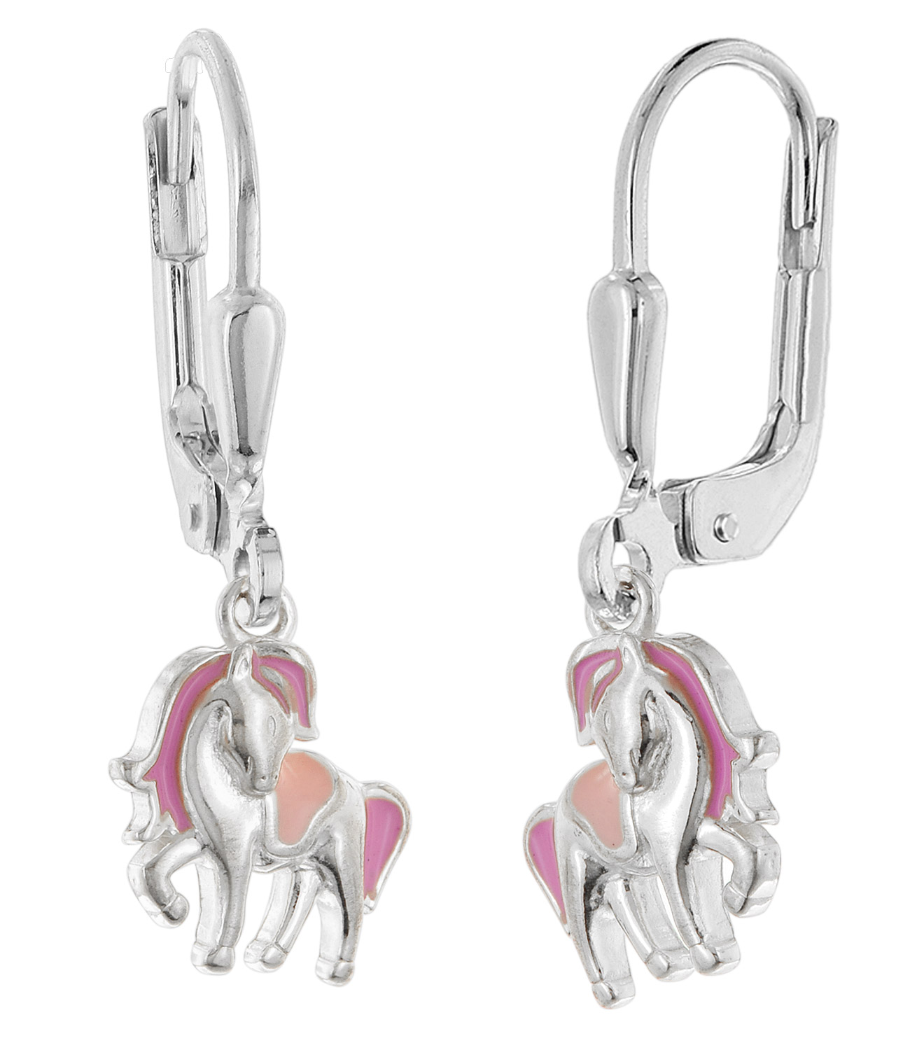 trendor 28499 Kinder-Ohrringe Silber 925 Pferde-Ohrhänger