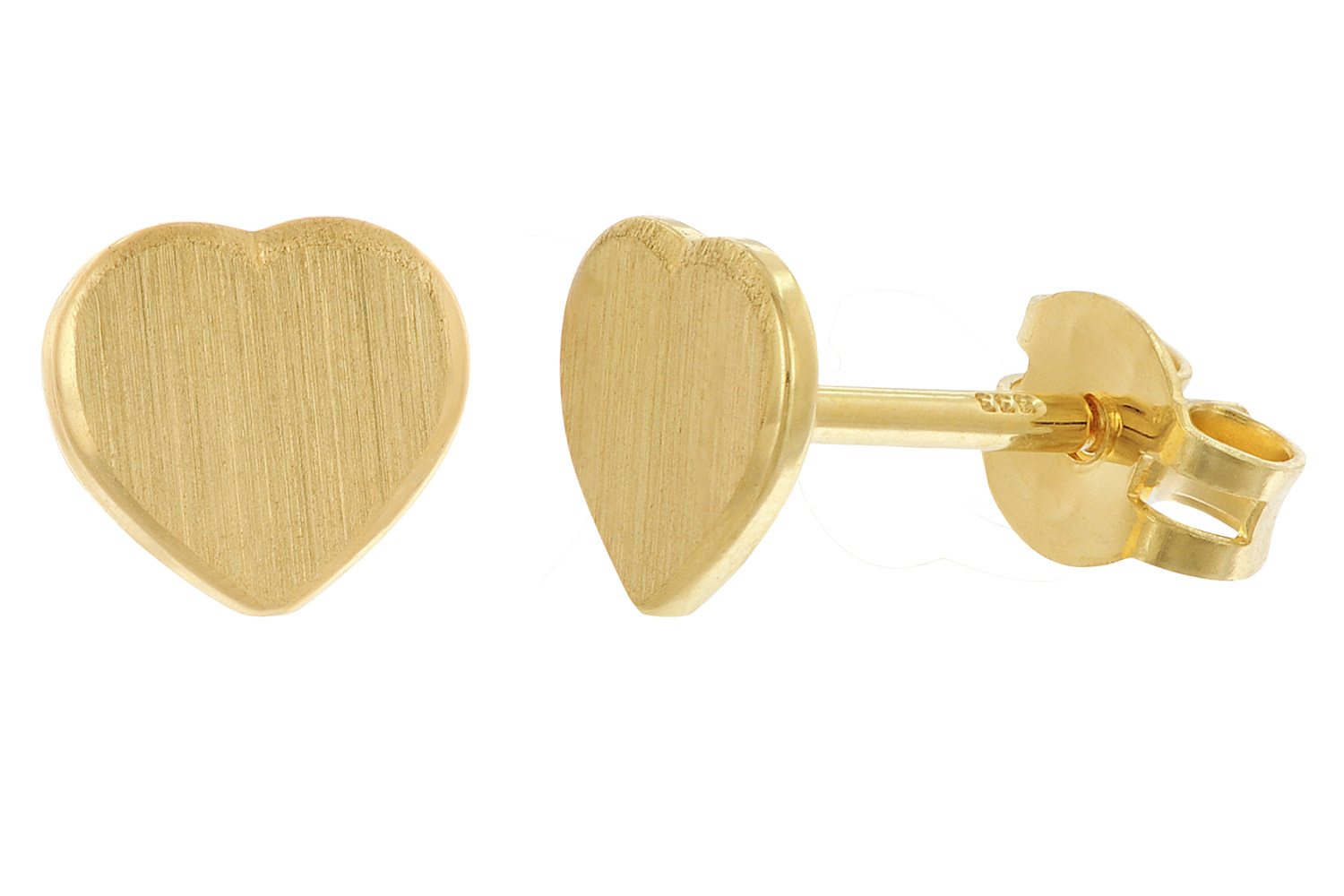 trendor 28745 Ohrringe Herzen für Damen und Mädchen Gold 333 / 8K Ohrstecker