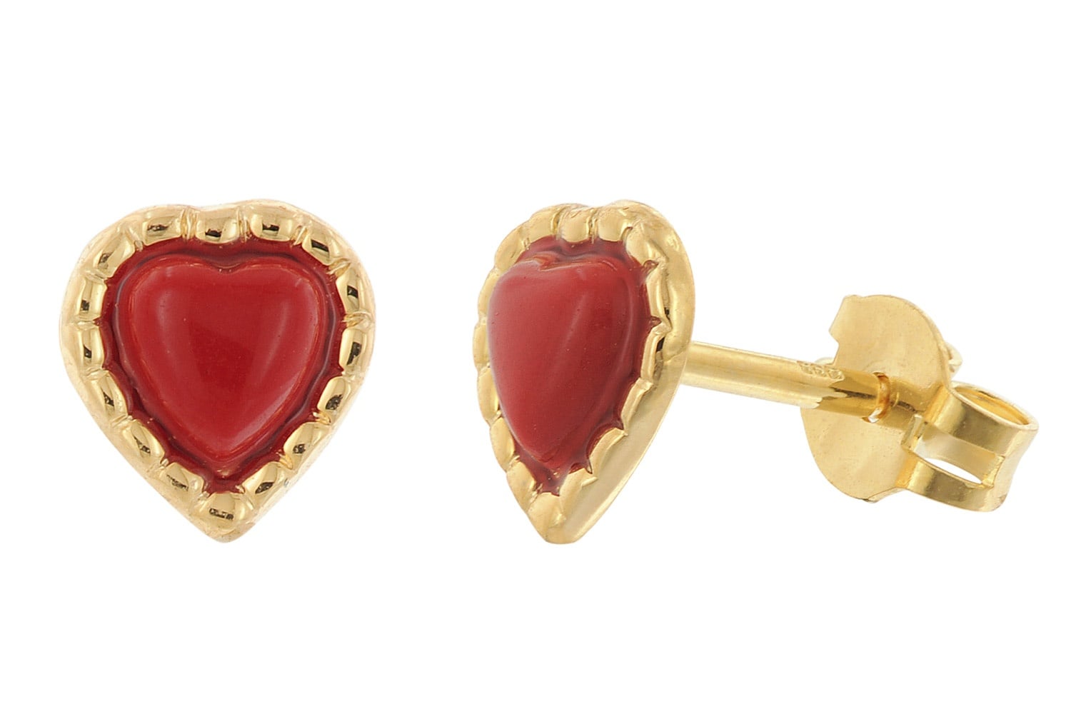 trendor 28746 Mädchen Ohrringe Gold 333/8K Ohrstecker Herz Koralle trendor 28746 Mädchen Ohrringe Gold 333/8K Ohrstecker Herz Koralle