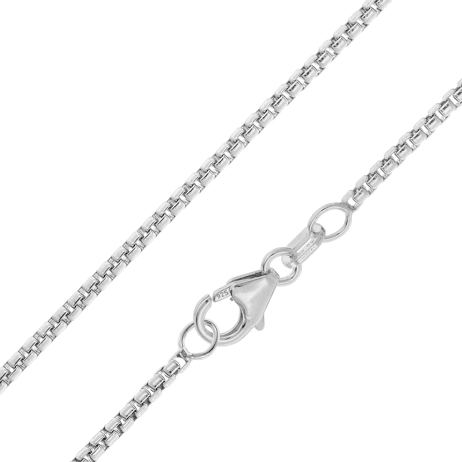 trendor 28809 Silber-Halskette 925 Silber Runde Venezianer Kette 1,5 mm trendor 28809 Silber-Halskette 925 Silber Runde Venezianer Kette 1,5 mm