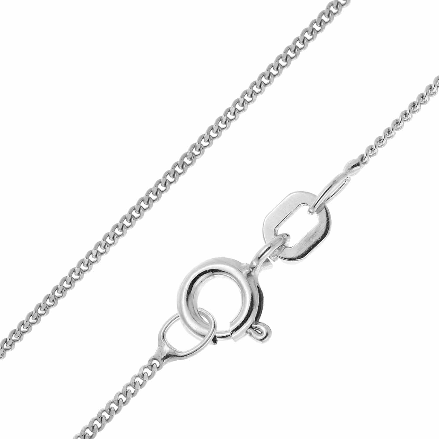 trendor 21082 Feine Panzerkette 925 Silber Rhodiniert Halskette 1,1 mm trendor 21082 Feine Panzerkette 925 Silber Rhodiniert Halskette 1,1 mm