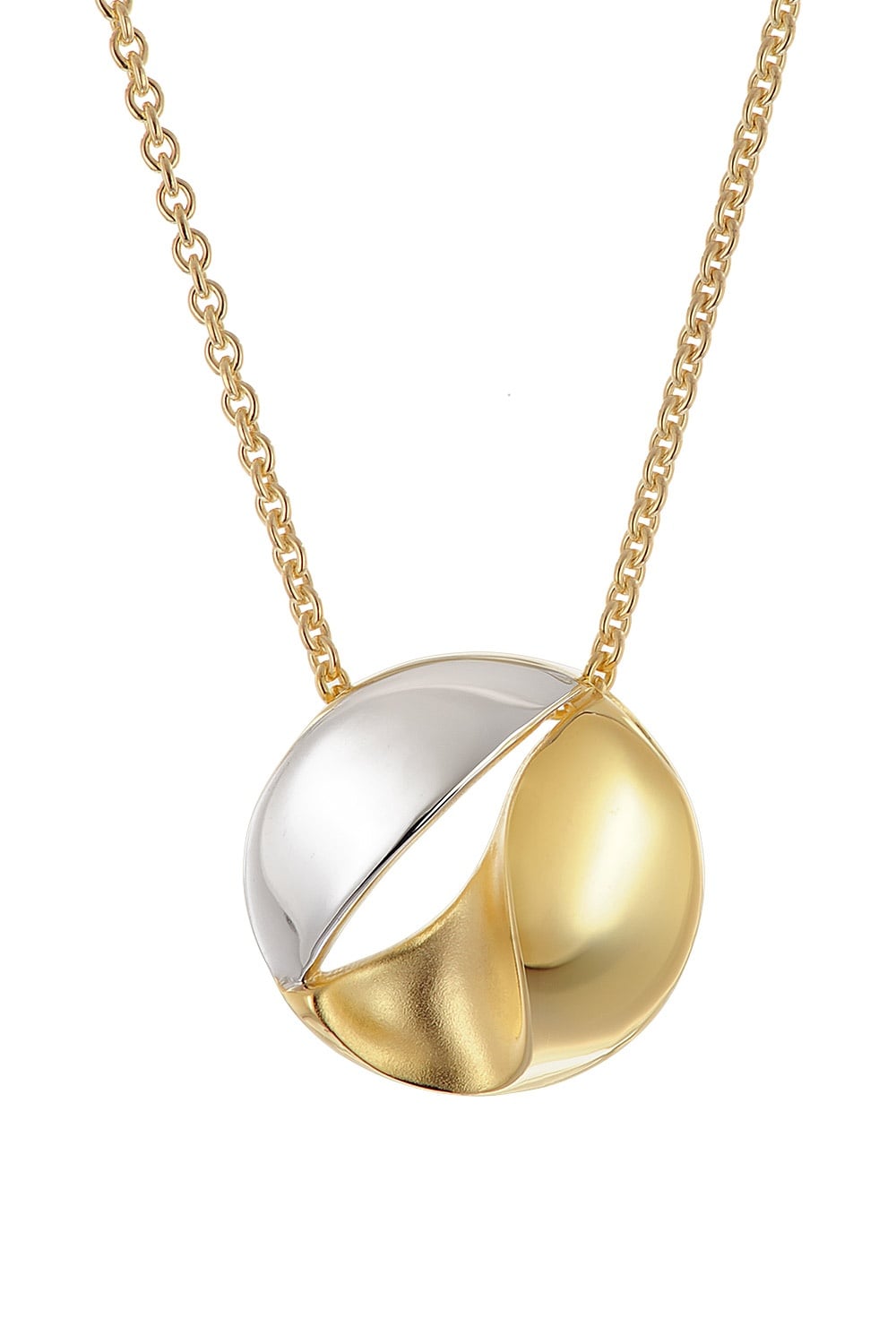 trendor 21172 Gold-Anhänger 333/8K mit vergoldeter Silberkette 45 cm