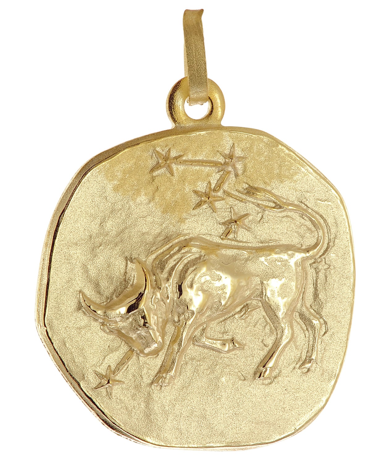 trendor 21300-05 Anhänger Sternzeichen Stier 925 Silber Vergoldet Ø 20 mm