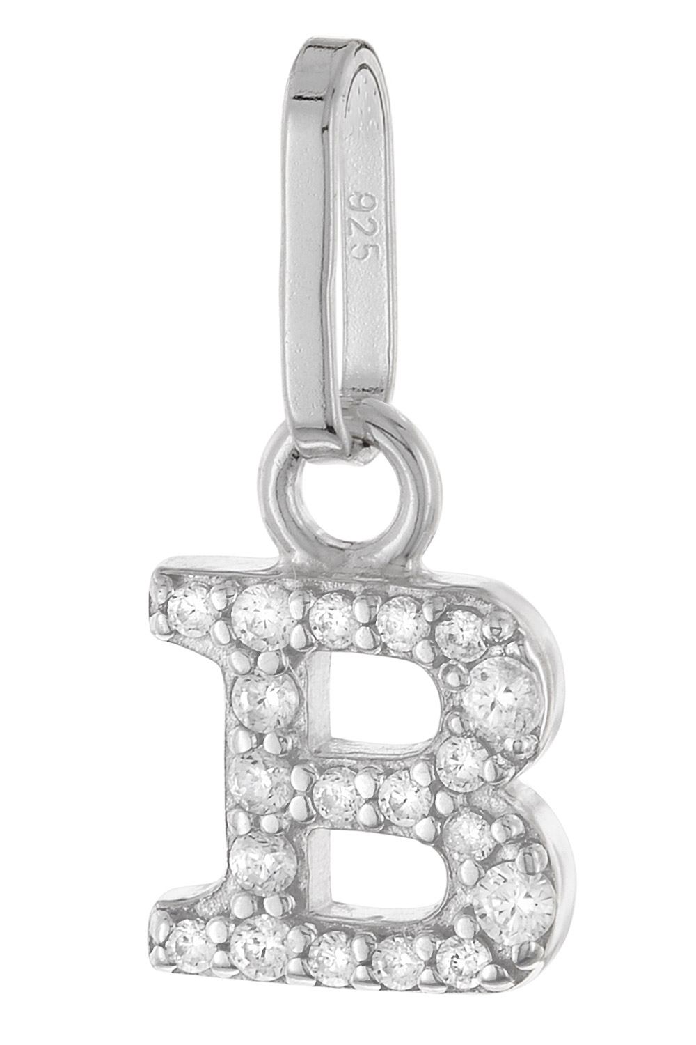 trendor 21270-B Buchstaben-Anhänger B 925 Silber Rhodiniert