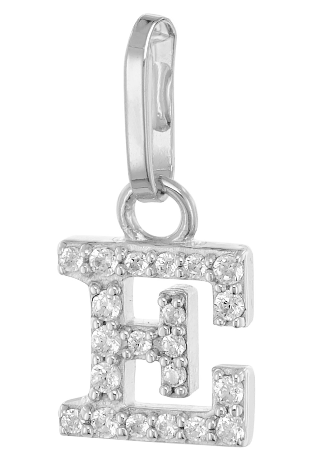 trendor 21270-E Buchstaben-Anhänger E 925 Silber Rhodiniert