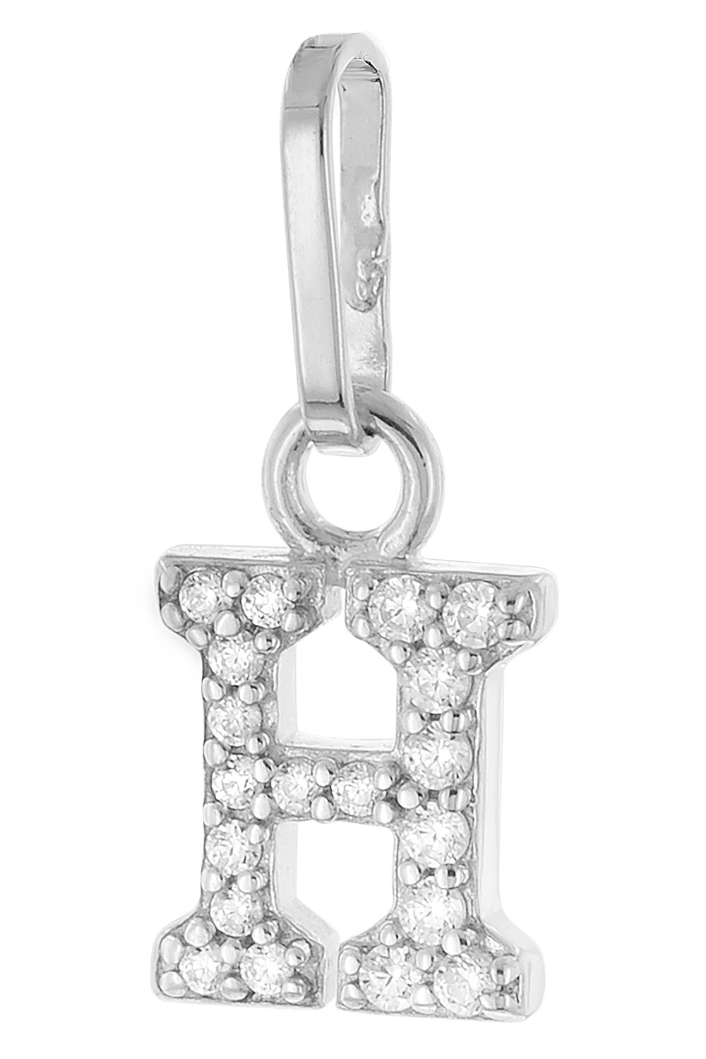 trendor 21270-H Buchstaben-Anhänger H 925 Silber Rhodiniert