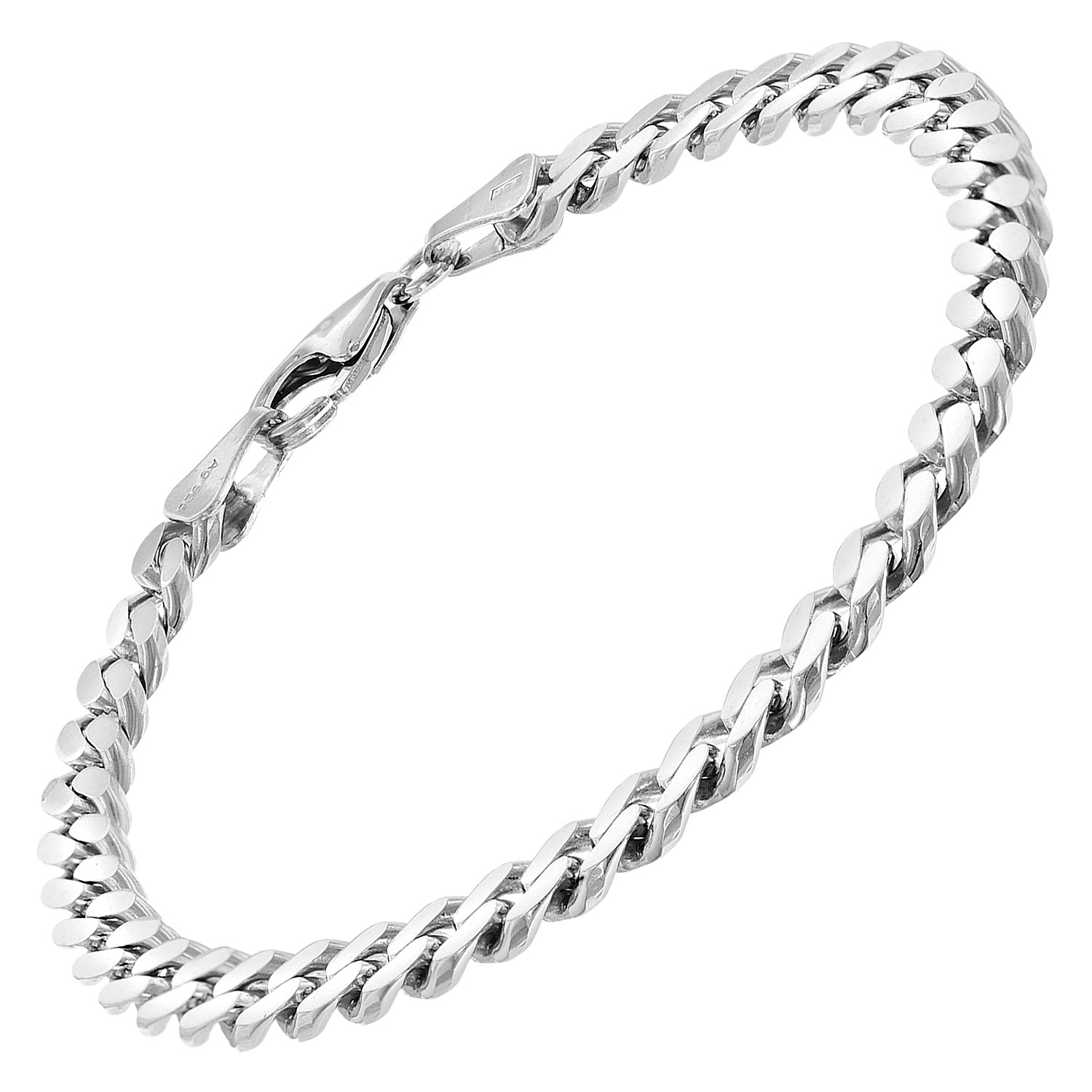 trendor 21042 Herren-Armband 925 Silber Massiv Panzerkette Breite 5,4 mm trendor 21042 Herren-Armband 925 Silber Massiv Panzerkette Breite 5,4 mm