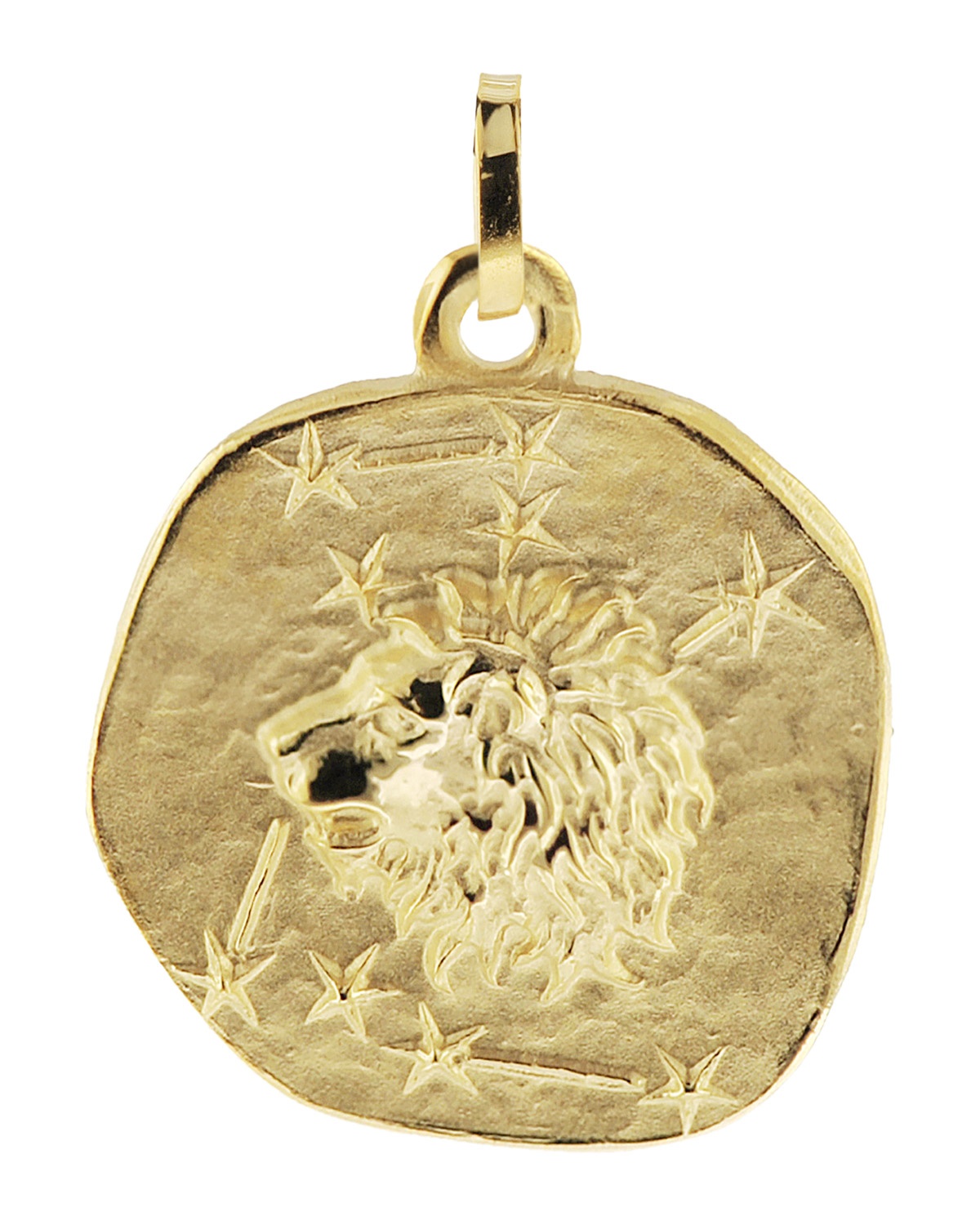 trendor 21300-08 Anhänger Löwe Sternzeichen 925 Silber Vergoldet ⌀ 20 mm