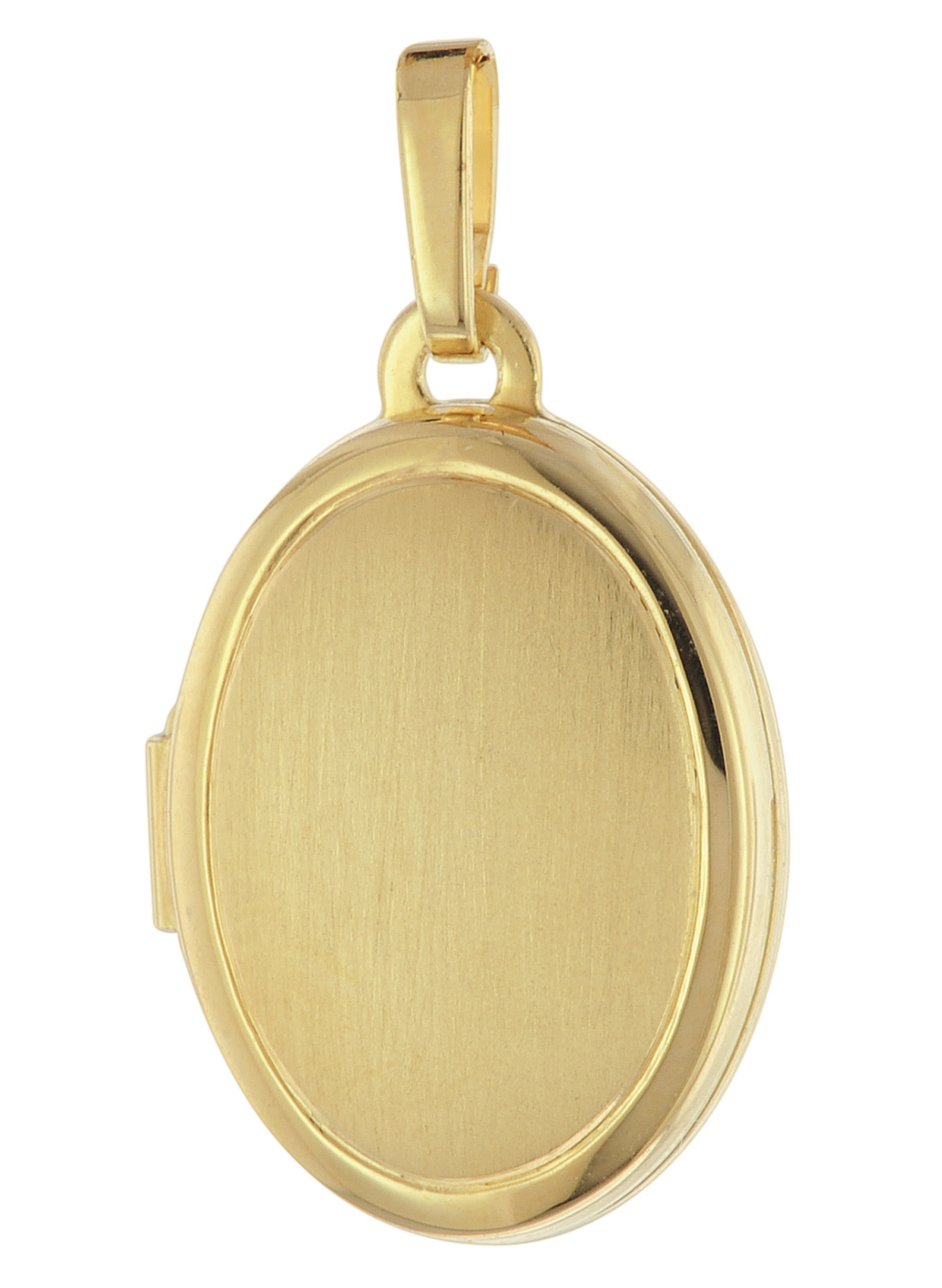 trendor 21568 Ovales Medaillon 925 Silber Vergoldet Anhänger 15x11 mm