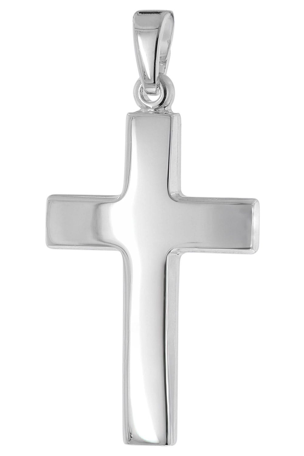 trendor 21641 Kreuz-Anhänger für Herren Silber 925 rhodiniert 27 mm