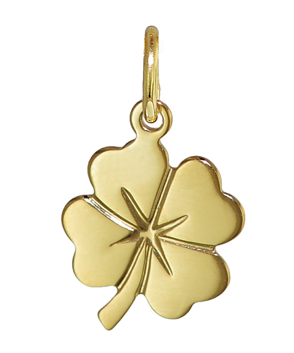 trendor 21643 Kleeblatt Anhänger Gold 333/8K 14x10 mm