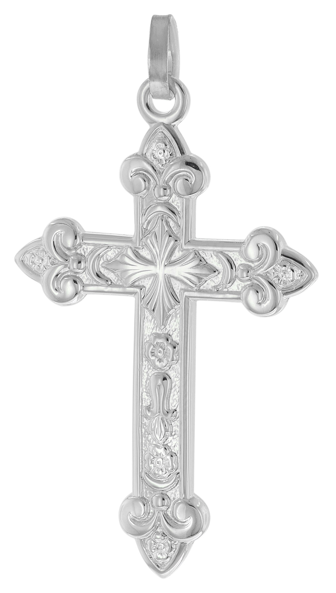 trendor 21646 Herren-Anhänger Orthodoxes Kreuz Silber 925 35 mm