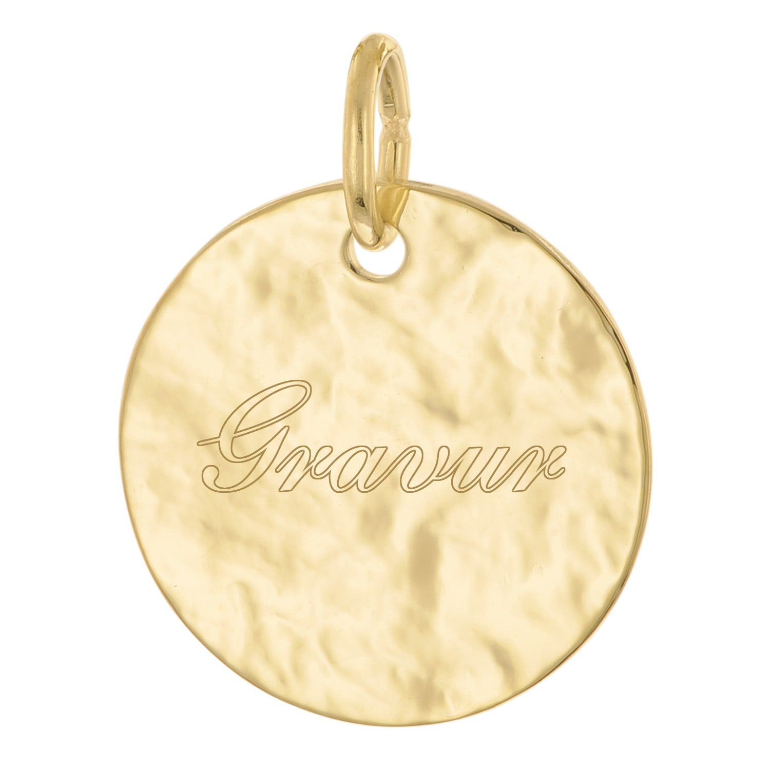 trendor 21644 Runder Gravur-Anhänger für Kinder Gold 333/8K ⌀ 14 mm