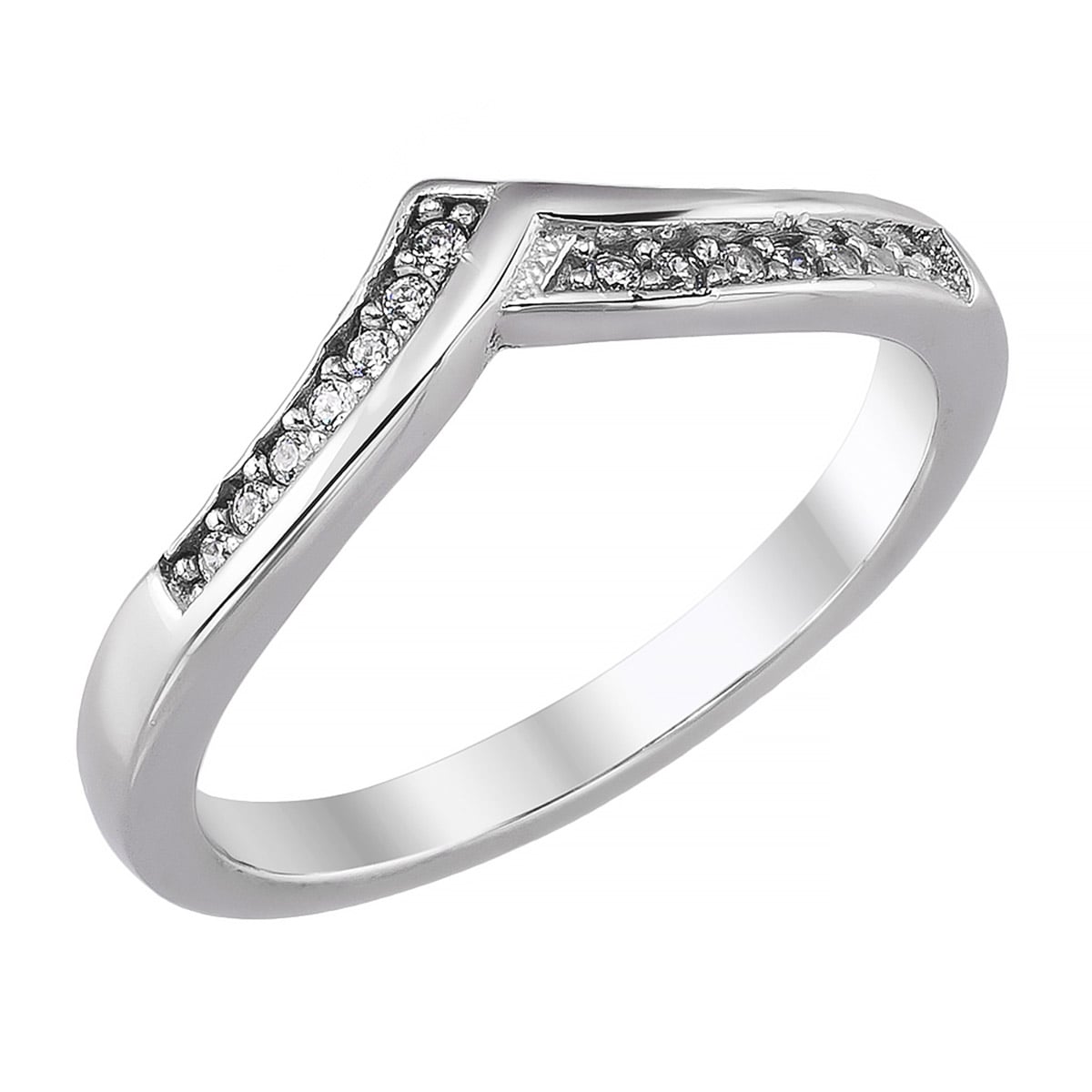 trendor 21786 Damenring 925 Silber Rhodiniert Zirkonia-Ring