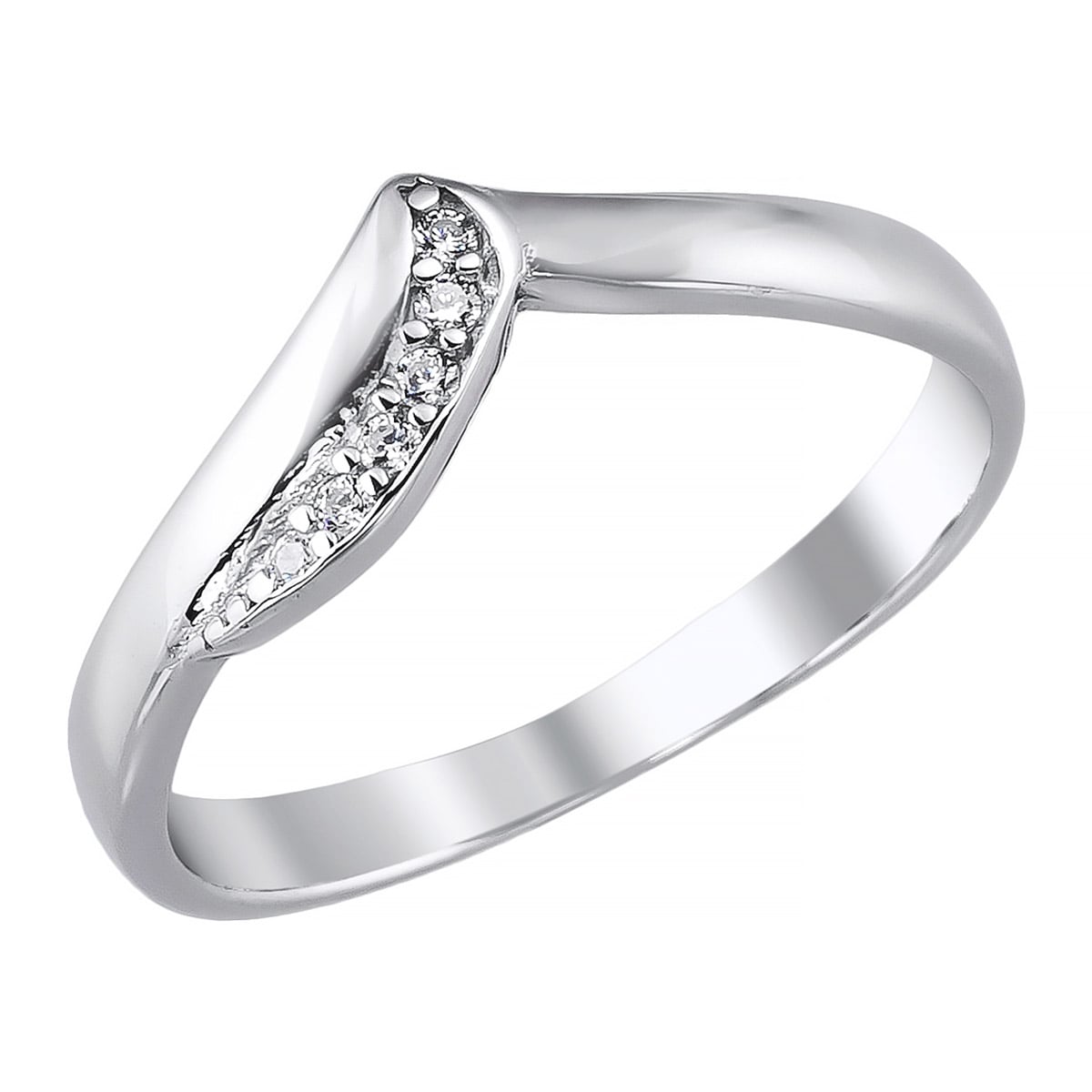 trendor 21806 Damenring Silber 925 Rhodiniert Zirkonia-Ring