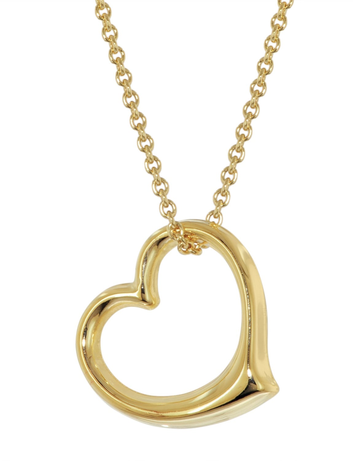 trendor 21837 Damen-Halskette Swinging Heart 925 Silber Vergoldet