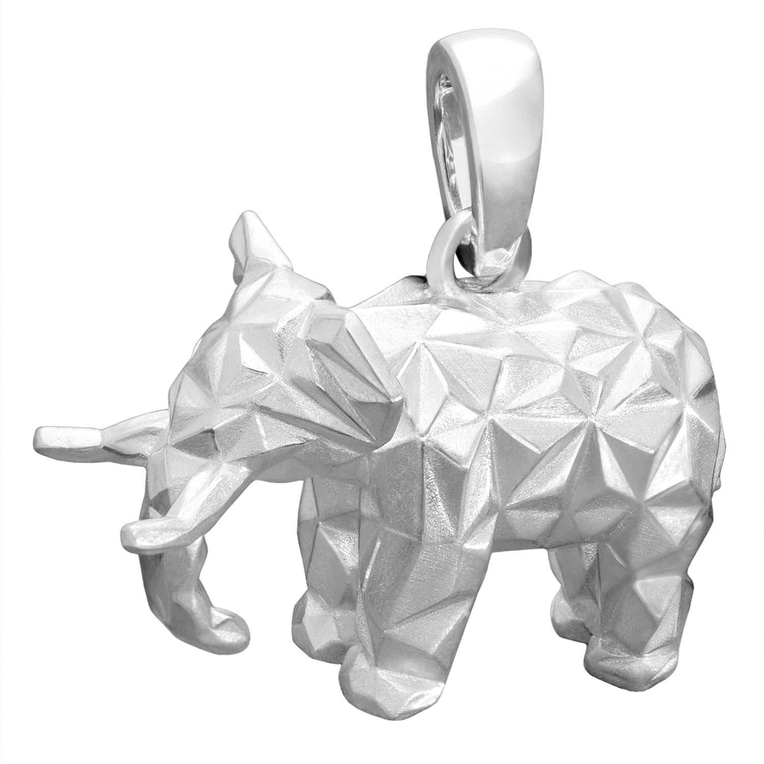 trendor 31060 Anhänger Elefant Origami-Style 925 Sterling-Silber