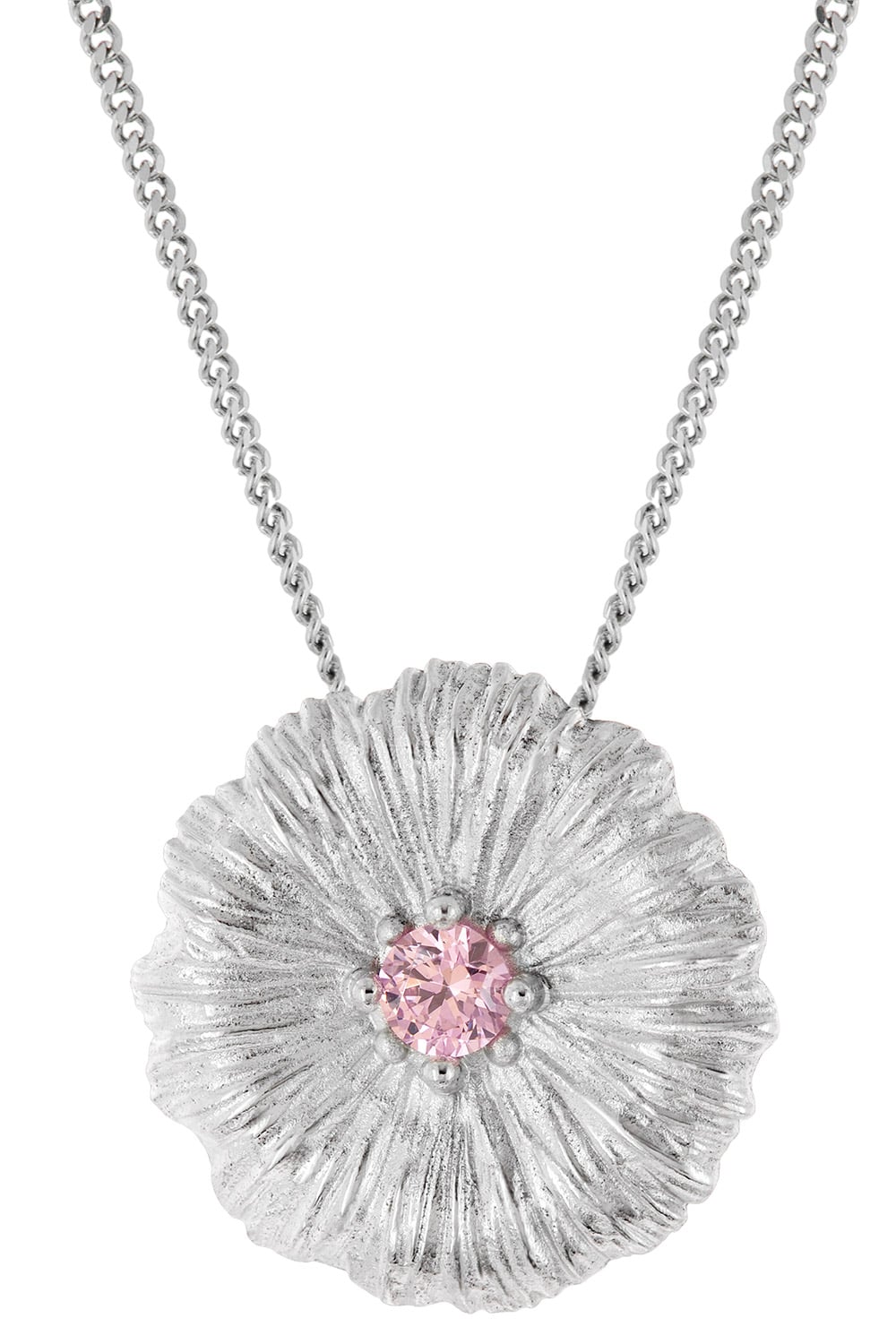 trendor 31162-09 Damen-Halskette mit Lotusblatt 925 Silber Rhodiniert