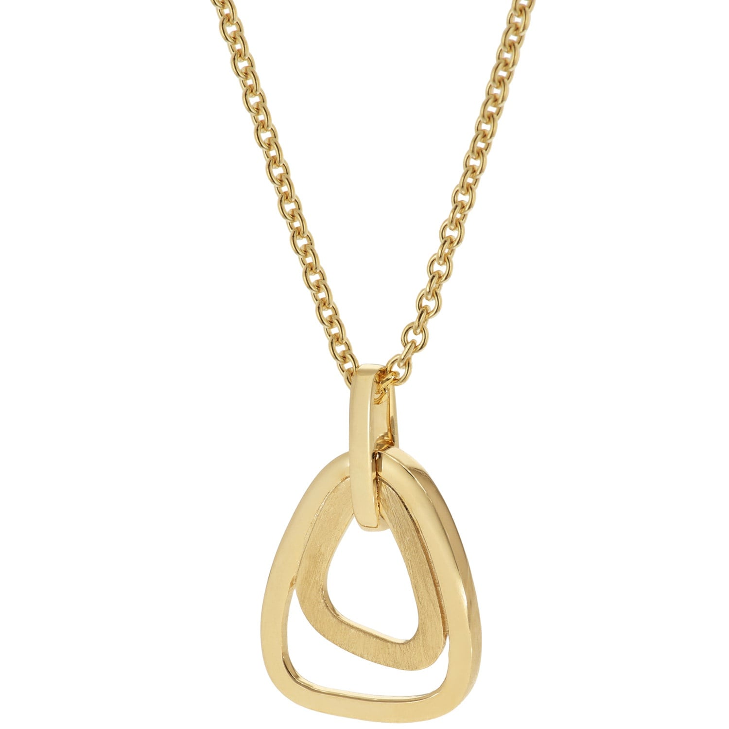 trendor 31194 Anhänger Gold 333/8K Eismatt Vergoldete Silberkette