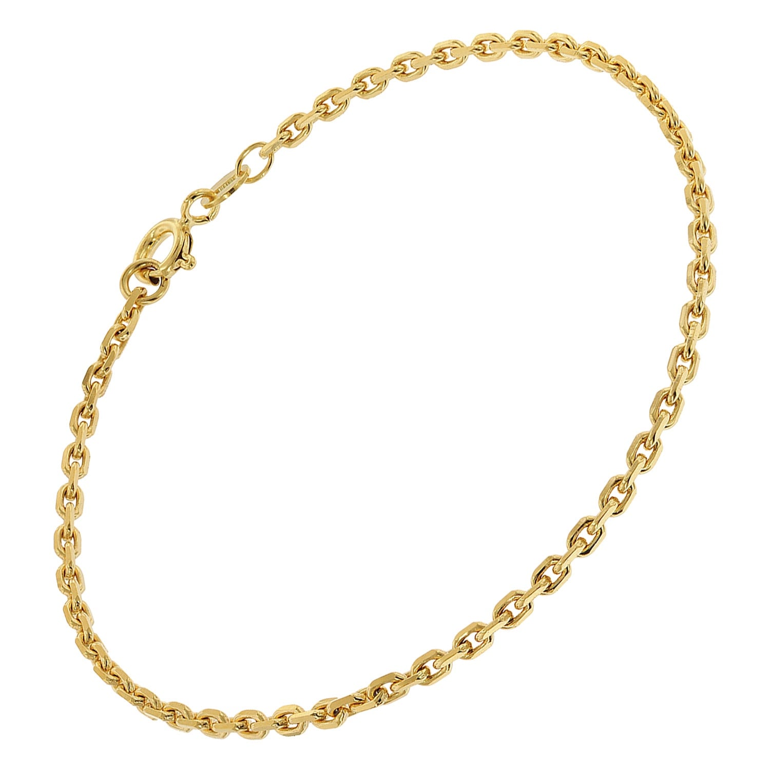 trendor 31237 Damen-Armband 925 Silber Vergoldet 2,2 mm breit